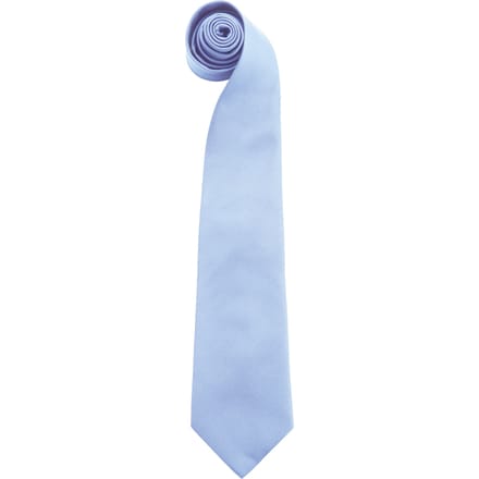 Premier Herenmode "Kleuren" Work Clip On Tie (Pakket van 2) (Middenblauw)