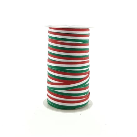 Lint - Italiaanse vlag - 10 mm x 25 meter - geweven lint