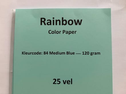 Rainbow KL-84 Medium blauw 120 gram papier