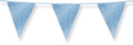 Glitter flags 16 x 20cm - Baby blue