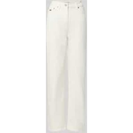 straight fit jeans van katoenmix