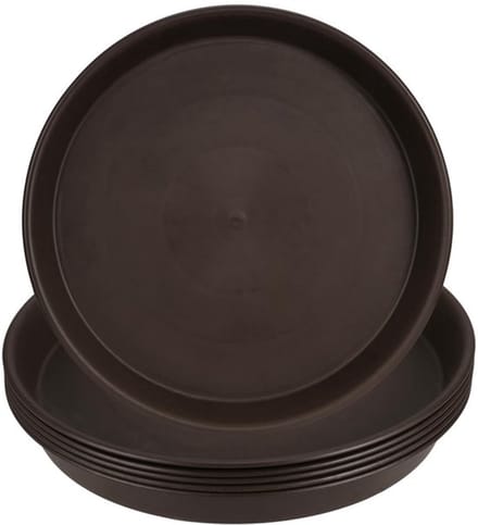 Allecto - Plantenschotel - Plastic Schotel - Set van 10 - Bruin