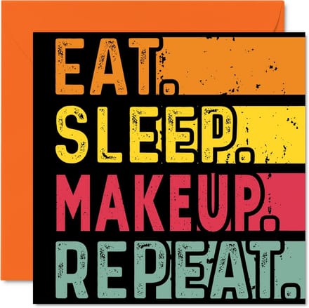 Grappige Verjaardagskaart voor Haar en Hem met Make-up Thema
