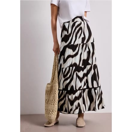 Maxirok in mousseline kwaliteit met print
