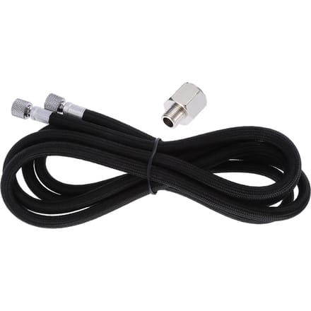 1.8M EVA Gevlochten Airbrush Slang Luchtslang 1 8  1 4  Adapter Fitting Einden Koppeling black