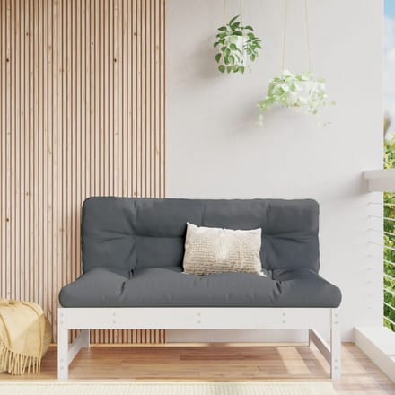 vidaXL - Tuinmiddenbank - 120x80 - cm - massief - grenenhout - wit