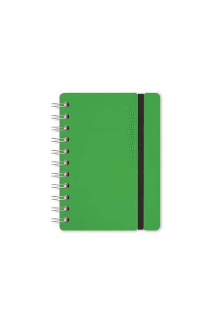 Vacavaliente - Notitieboek A6 - Gerecycled Leer - Groen