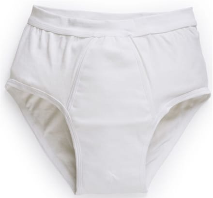 Briljant Care Incontinentie Broekjes Mannen - Slip - M -Wit 3 pack - Wasbaar
