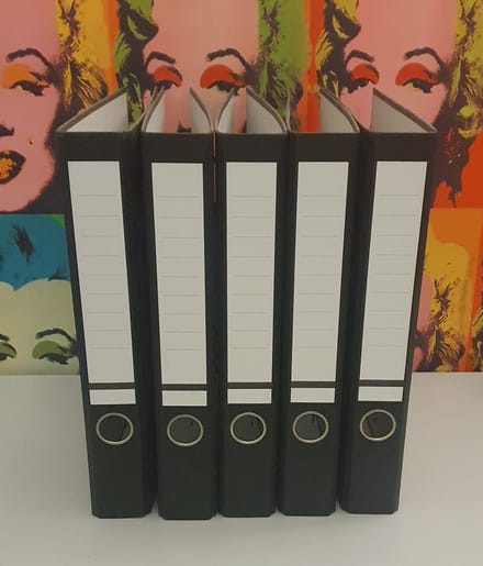 5 x Ordner Office Basics - A4 - 50mm breed - zwart