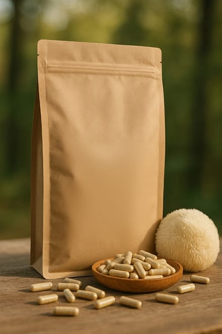 Lion's Mane Capsules 450mg - 1000 Capsules - VehGro