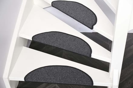 Trapmatten Bali - 15 stuks - antraciet - 56x16x4 cm