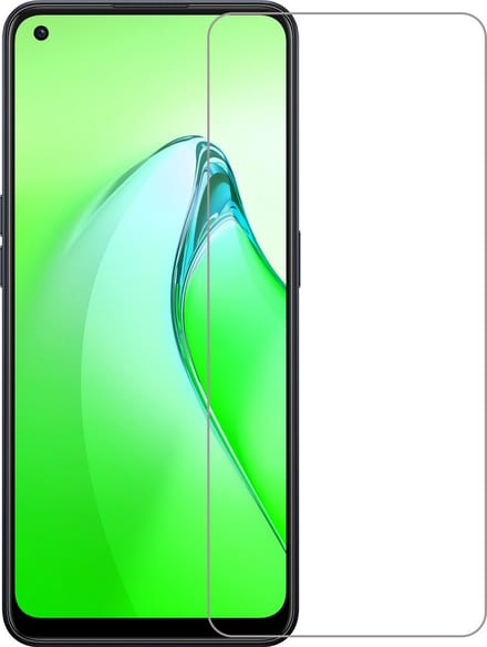 Screenprotector Geschikt voor OPPO Reno 8 - Extra Sterk - Beschermglas - Gehard Glas - Tempered Glass - Screen Protector
