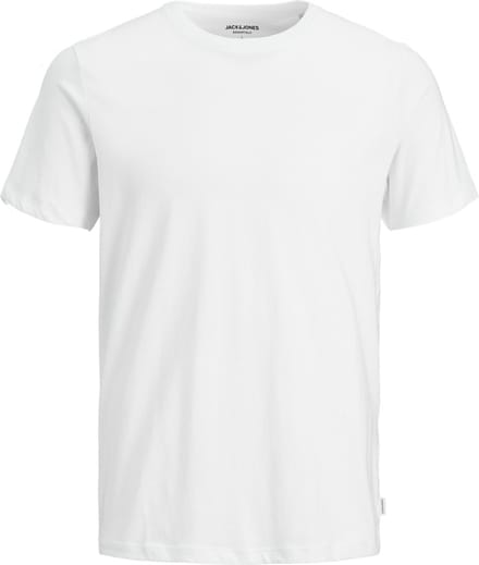 Jack & Jones T-shirt Jjeorganic Basic Tee Ss O-neck Noos 12156101 White Mannen Maat - 3XL