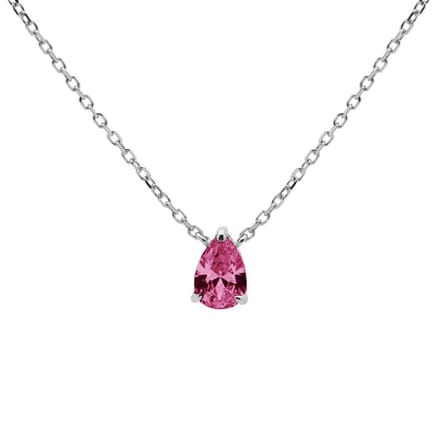 Karma Ketting Julia Ruby Red Zilver