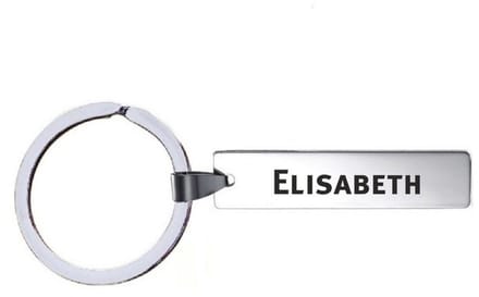 Sleutelhanger Met Naam - Elisabeth - RVS