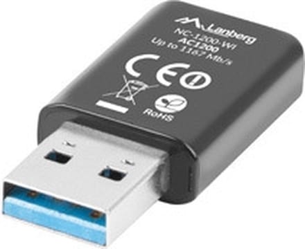 Lanberg AC1200 Serie - Draadloze Netwerkadapter - Dual-band - USB - 2 Interne Antennes