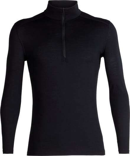 Icebreaker BF 200 Oasis LS Half Zip - Heren - Thermoshirt - Zwart