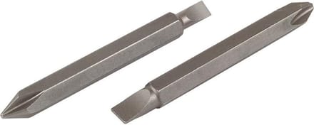 wolfcraft - Dubbele bitset, sleuf/kruiskop (PZ), 2-dlg. - 2408000