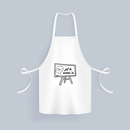 Akyol - juf ik smeer ´m Keukenschort - Juf - juf - leraar - 82 bij 71 cm