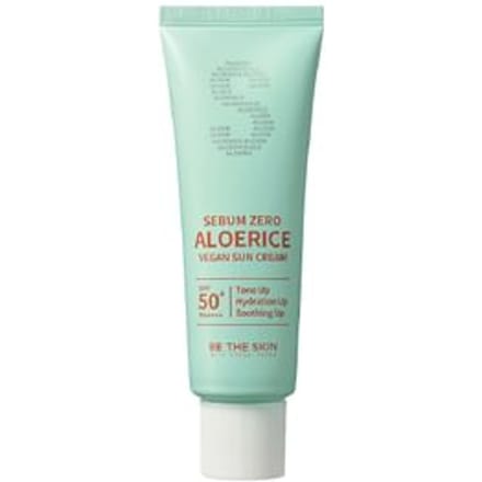 [BE THE SKIN] Sebum Zero Aloerice Vegan Zonnecrème SPF 50+ PA++++ 50ml white