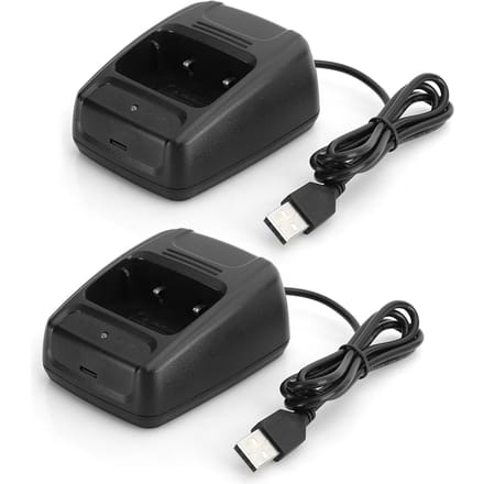2 stuks Intercom Walkie Talkie voor Baofeng BF666S BF777S BF888S USB-oplader Batterijlader met Laadindicator