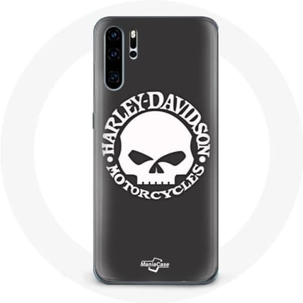 Coque pour Huawei P30 Harley Davidson Motors Tete de mort