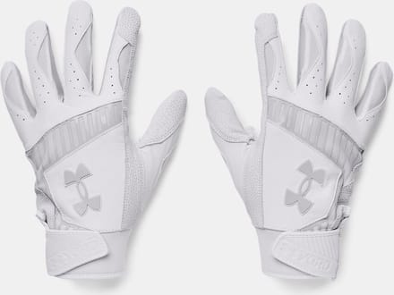 Underarmour Yard9 Honkbal Slaghandschoentjes, Wit, Small