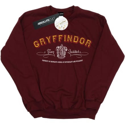 Harry Potter Dames/Dames Gryffindor Team Zwerkbal Sweatshirt (Bourgondië)