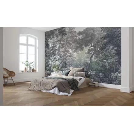 Fotobehang Fairytale Forest - Grijs - 2,80m X 400cm