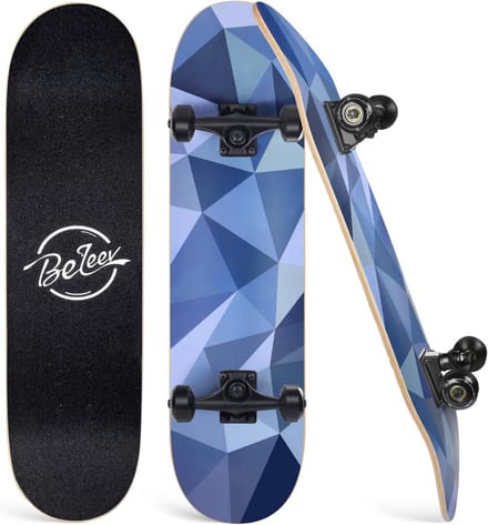 Compleet Skateboard 31 inch Dubbele Kick Concave Cruiser voor Beginners en Gevorderden