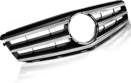 Grill MERCEDES W204 07-14 AVANTGARDE CHROOM-BLACK