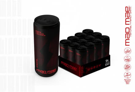 Mad Mae T-nergy Drink - Original - 100% Natural Energy Drink - (12x250 ml)