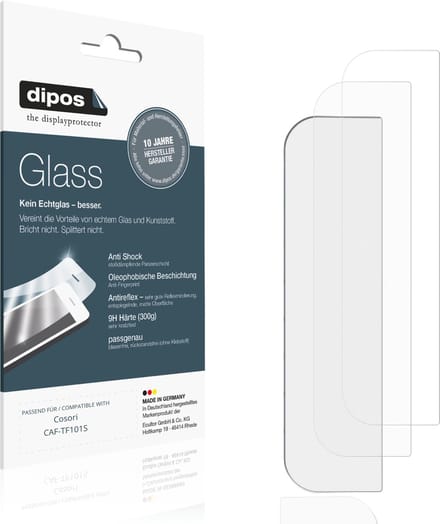 dipos – 2x Matte Pantserfolie geschikt voor Cosori CAF-TF101S | 9H Screenprotector