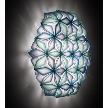 Slamp La Vie L plafondlamp, breedte 71 cm, blauw