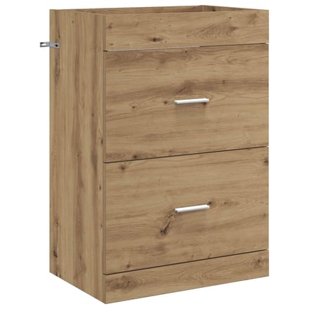 vidaXL - Badkamer - Onder - Het - Wastafel - Kast - Artisanaal - eiken