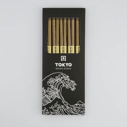 Tokyo Design Studio – Eetstokjes Set – Bruin – Hout – 5 paar