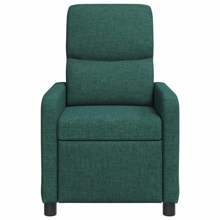 vidaXL - Recliner - Donkergroen - Polyester