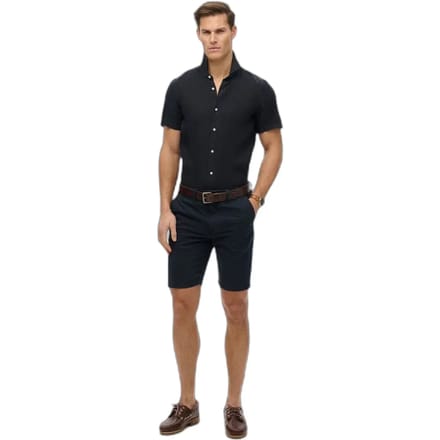 Superdry - Linnen SD Vacation overhemd met borduursel - Heren - Shirts