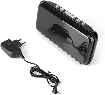 Digitale Alarmklok met Groot 1.8 Inch LED Display en Sluimerfunctie voor Bureaugebruik - 220V, Rood
