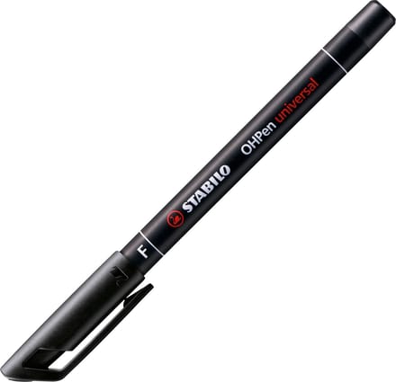 Viltstift STABILO OHpen permanent 842/46 rond 0.7mm zwart - 10 stuks