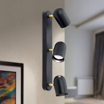 ORION Wandlamp Bradley 3-lamps, gezwenkt