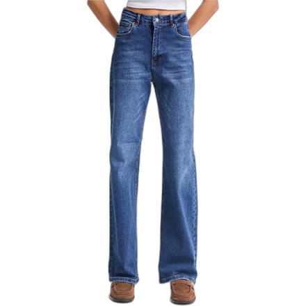 It's Basic - STRAIGHT MID RISE JEANS - ROYAL BLUE