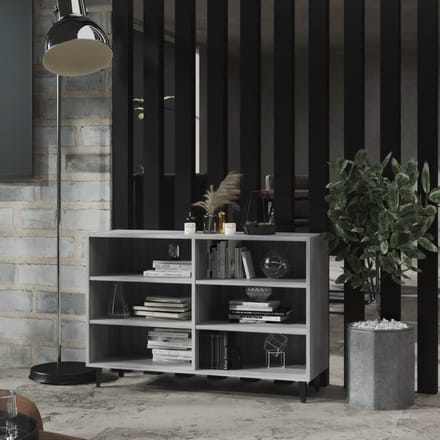 vidaXL - Dressoir - 103,5x35x70 - cm - bewerkt - hout - grijs - sonoma - eikenkleurig