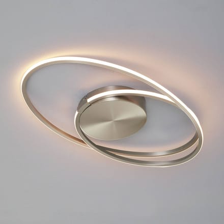 Freelight - Plafondlamp Ophelia mat chroom ovaal klein