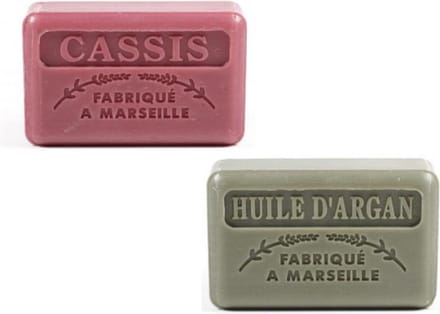 2x Soap bar - Savon de marseille Huile d'argan + Casis