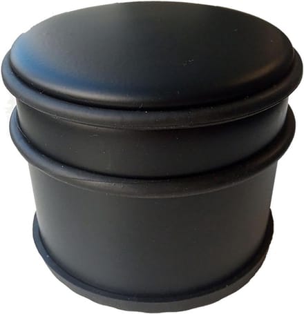 Deurstopper - Deurbuffer - Deuren Open Houden - Anti-slip Onderzijde - Ø9 x 75 cm - Zwart