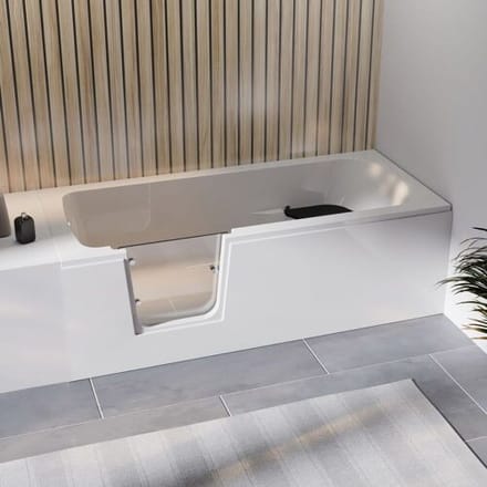 Steinkamp easy entry bathtub 170 x 75 cm with glass door left ST002BWTL-L3