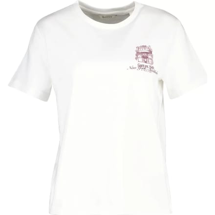 Gant 4201359 T-shirt Met Korte Mouwen Wit XS Vrouw