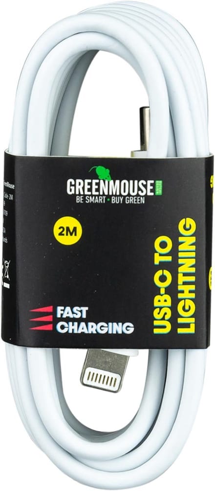 Greenmouse USB-C - Lightning Datakabel 2mtr