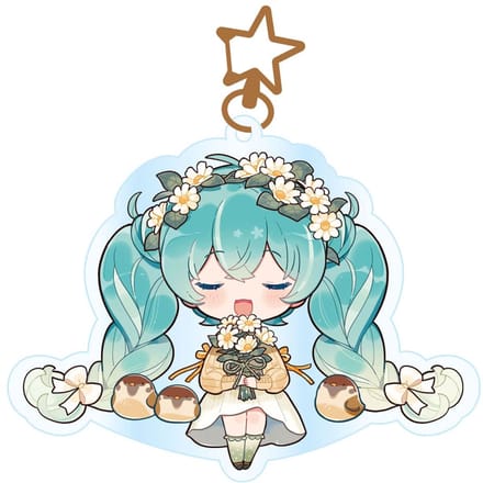 Hatsune Miku Acrylic Keychain Kawaii Autumn Time